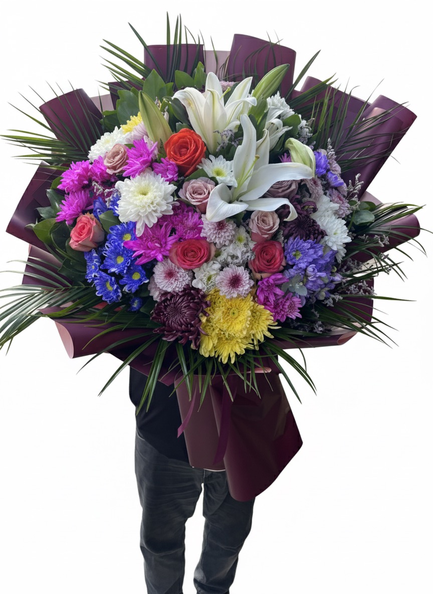 Özel Tasarım Büyük Boy Buket Renk Düşleri