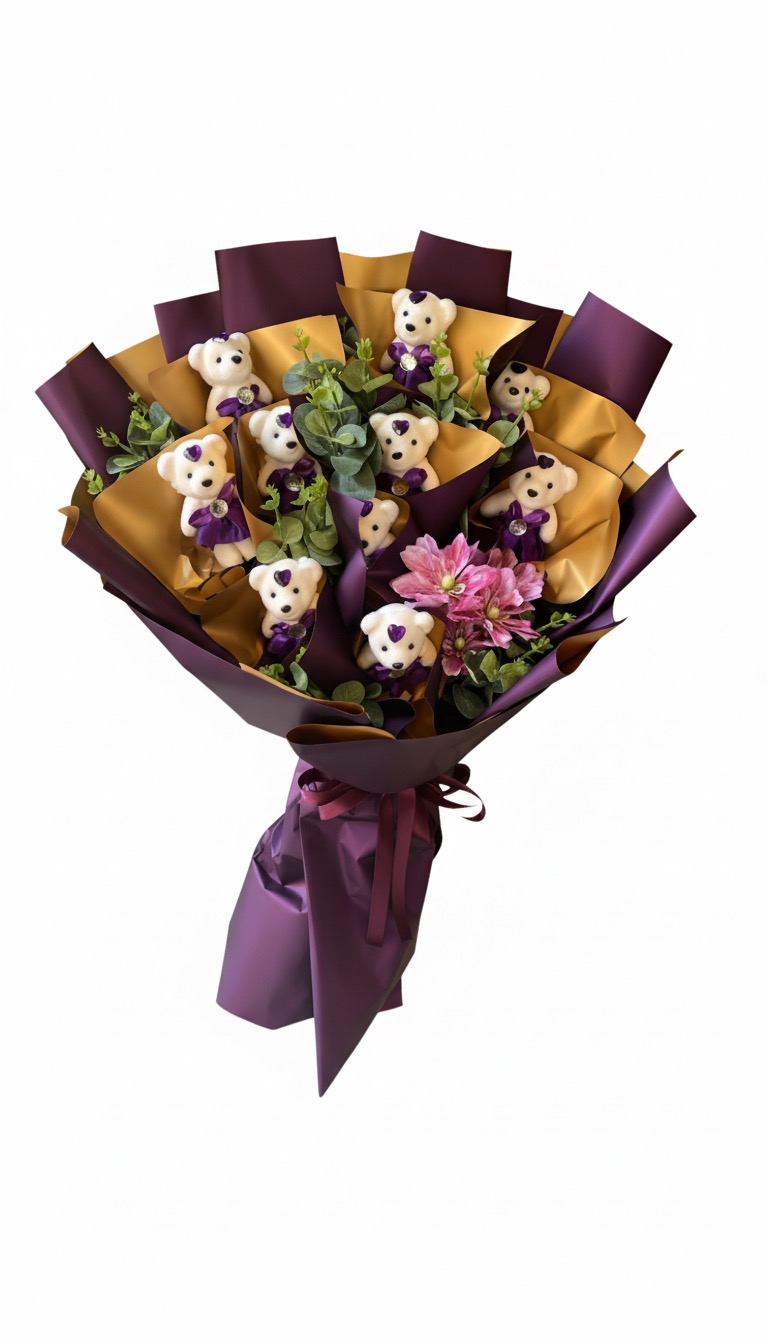 Şık tasarım Sevimli Ayıcık Buketi